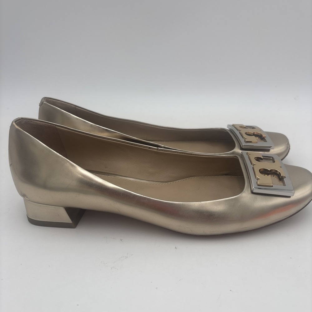 Tory‎ Burch Gold Metallic Size 6.5 M - Picture 4 of 12